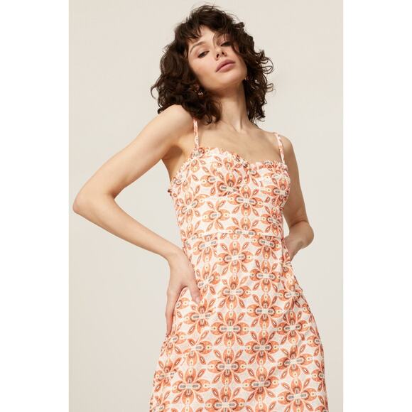 Slate & Willow Printed Ruffle Hem Dress - Picture 3 of 6